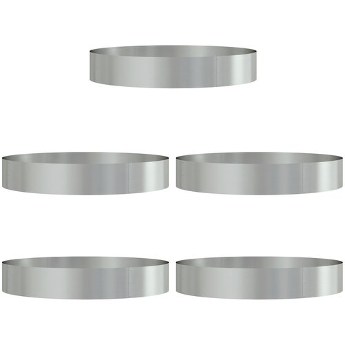 VidaXL Galvanizirane Metalne Saksije Galvanizirane Galvanizirani metal Slike