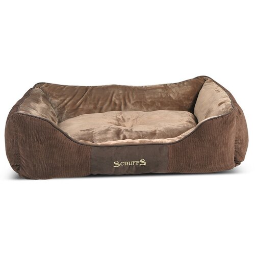 Plaček Pet Products Smeđi plišani krevet za pse 70x90 cm Scruffs Chester XL – Cijene