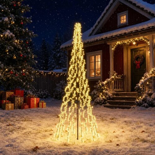  LED božićno drvce 285 cm 1550 LED lampica Topla bijela Čelik - 285 cm Cijene