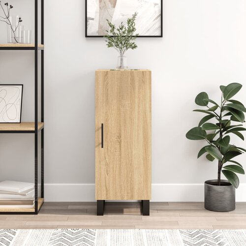 vidaXL Komoda sonoma hrast 34,5x34x90 cm inženirski les Cene