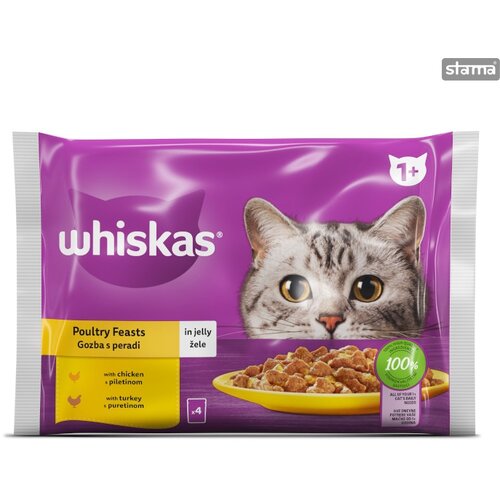 ‎Whiskas 1+ izbor peradi 4 x 85 g Cene