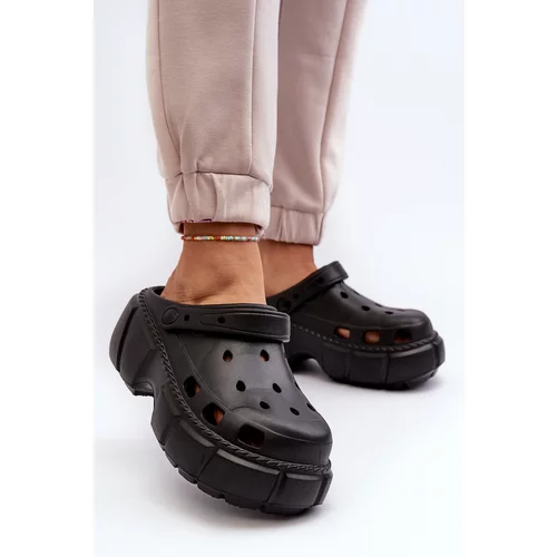 Kesi Women's foam slippers with a solid sole black Witima