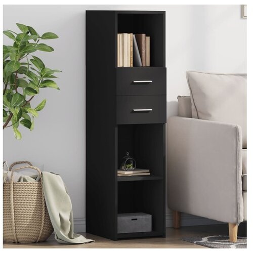 vidaXL Visoka komoda crna 30 x 42 5 x 124 cm od konstruiranog drva Cene