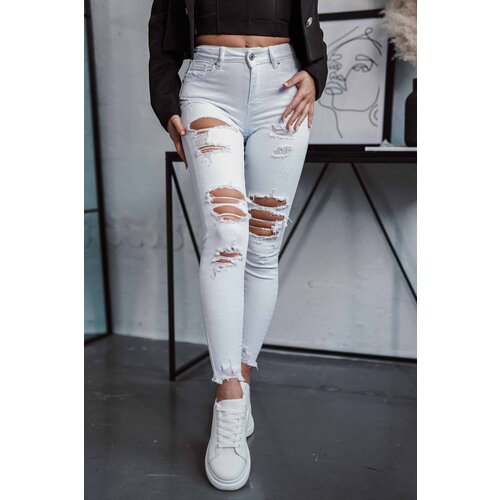 Beloved Tadeo jeans hlače bele Cene