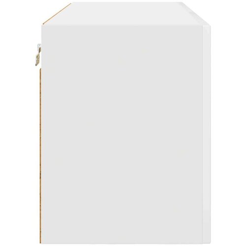 VidaXL zidni kuhinjski ormarić visoki sjaj bijela 80 x 31 x 40 cm Slike