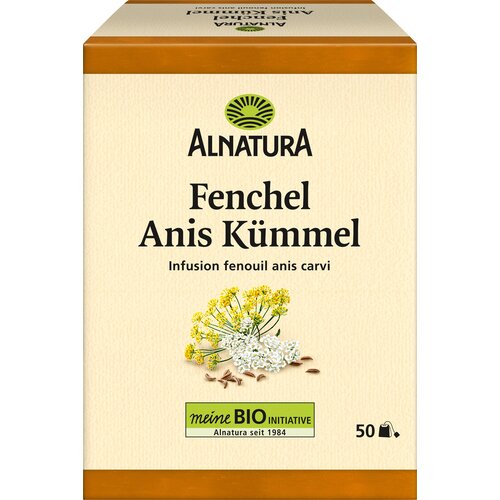 Alnatura Bio čaj iz komarčka, janeža in kumine - 50 čajnih vrečk Cene