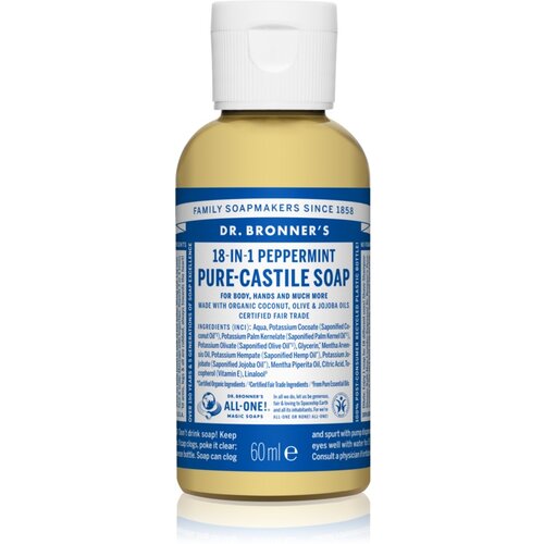 DR. BRONNER&amp;#039;S Peppermint tekući univerzalni sapun 60 ml Slike