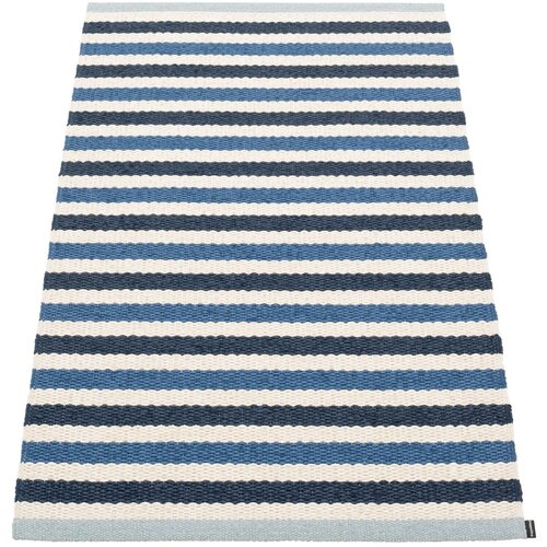 Pappelina modra/kremno bela notranja in zunanja preproga 70x120 cm teo denim – Cene