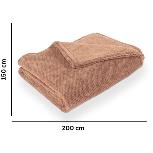 Tiseco Home Studio Rjava odeja iz mikropli&amp;scaron;a 150x200 cm Pippa &amp;ndash; Slike