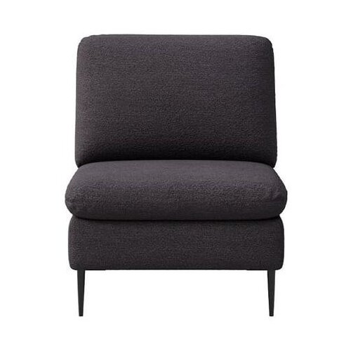 Rodier Crna fotelja od boucl&amp;eacute; tkanine Belle &amp;ndash; Slike