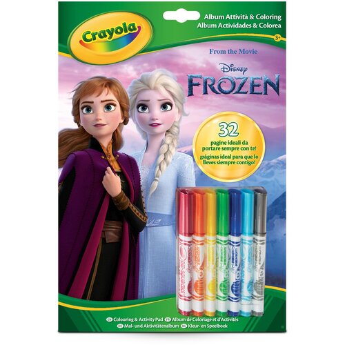 Menart Toys Crayola Frozen - Pobarvanka z nalogami in flomastri, (21672948) Cene