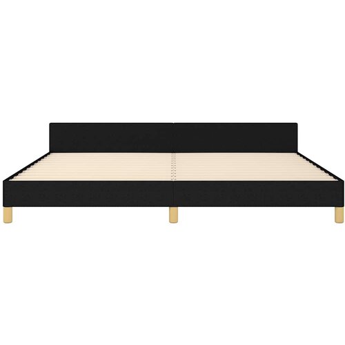  Okvir za krevet bez madraca crni 200x200 cm od tkanine Slike