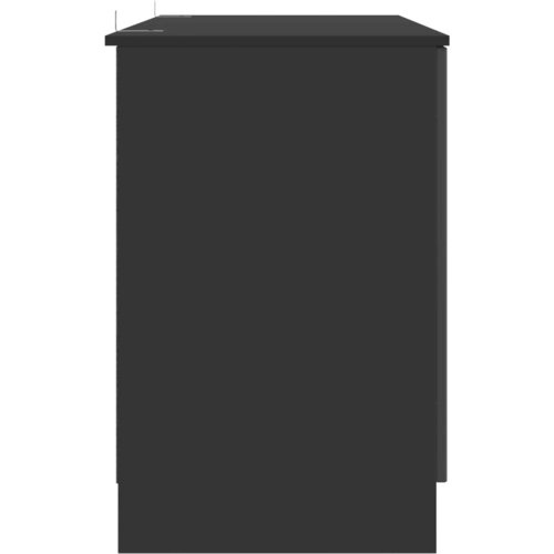  Stol Crna 142,5 x 50 x 75 cm Konstruirano drvo Slike