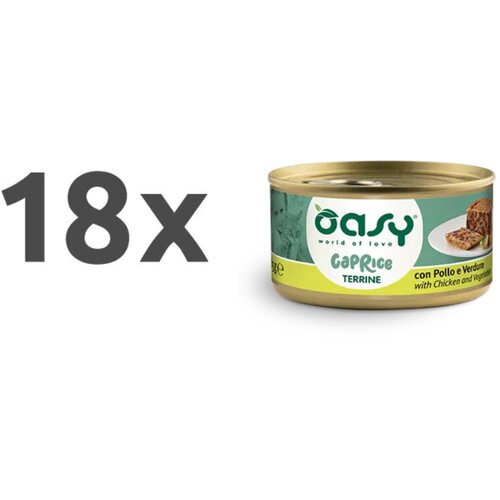 Oasy Caprice Terrine Adult pi&scaron;čanec in zelenjava, pa&scaron;teta v konzervi - 85g 18 x 85 g Cene
