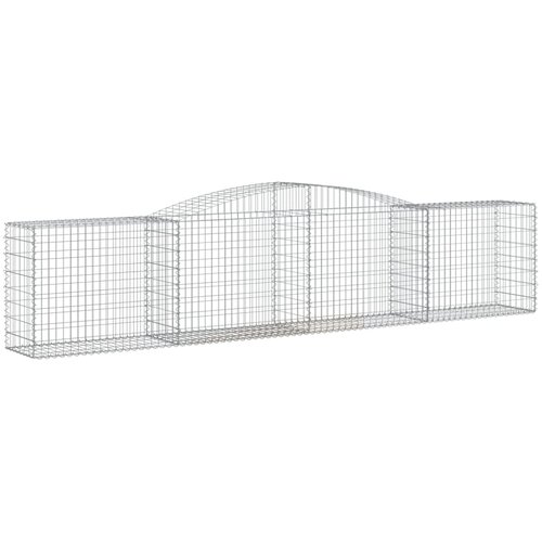  Lučne gabionske ko&amp;scaron;are 7 kom 400x50x80/100 cm pocinčano željezo Slike
