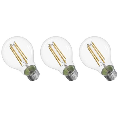 Emos komplet 3x led sijalica filament A60 E27/5W/230V 4000K energetska klasa a Slike