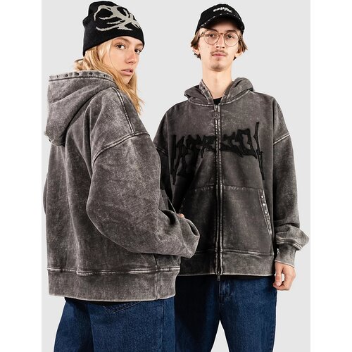 Vitriol Death Grip Zip Hoodie dark gray Slike