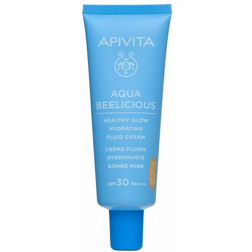 Apivita Aqua Beelicious lahki tonirani fluid za osvetlitev kože SPF 30 40 ml