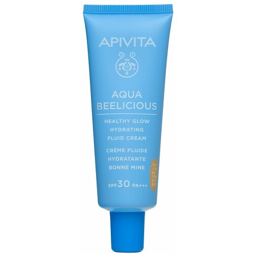 Apivita Aqua Beelicious Tonirana hidratantna krema Healthy Glow SPF30 PA+++ 40 ml Slike