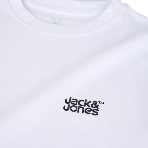 Jack &amp;amp; Jones Majice s kratkimi rokavi JJECOLTON TEE SS CREW NECK Bela Slike