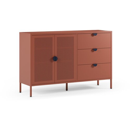 Marckeric Metalna komoda boja terakote 140x90x40 cm Sayla &amp;ndash; Slike