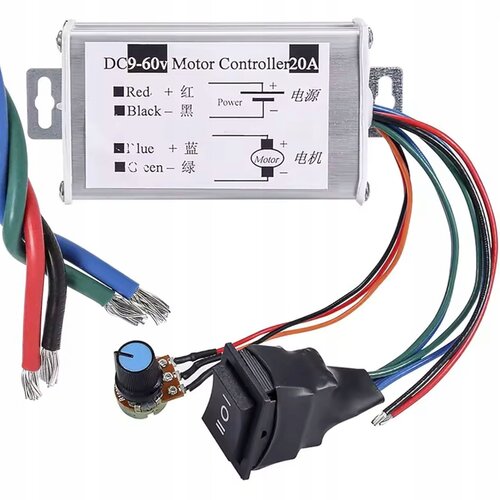 Rosfix PWM-20A Regulator Hitrosti Motorja DC &ndash; Levo/Priročno, Za&scaron;čita, 9&ndash;60V, 20A, Kompaktni Modul, (5000244399) Cene
