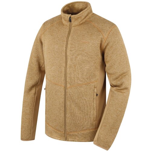 Husky Men&amp;#039;s Alan M beige Zip Fleece Sweater Slike