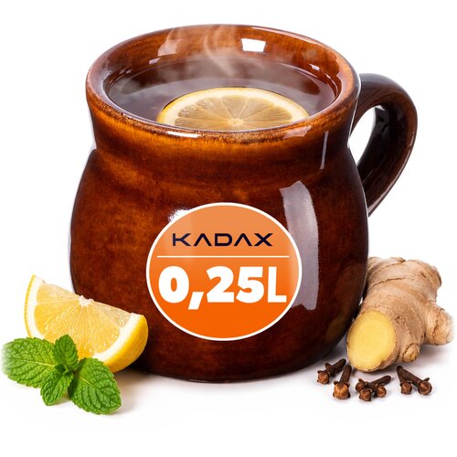 KADAX vrček za kuhano vino 250 ml iz kamnite posode z ročajem kot darilo iz keramike, (5000351660) Cene