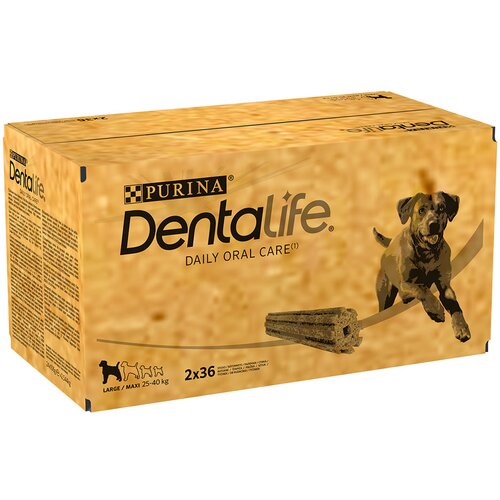 Dentalife Purina prigrizki za dnevno nego zob za velike pse (25-40 kg) - 2 x 72 palčk (48 x 106 g) Cene