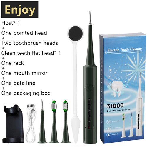 INF Set električne zobne ščetke z nosilcem za na steno Green, (22104801) Cene