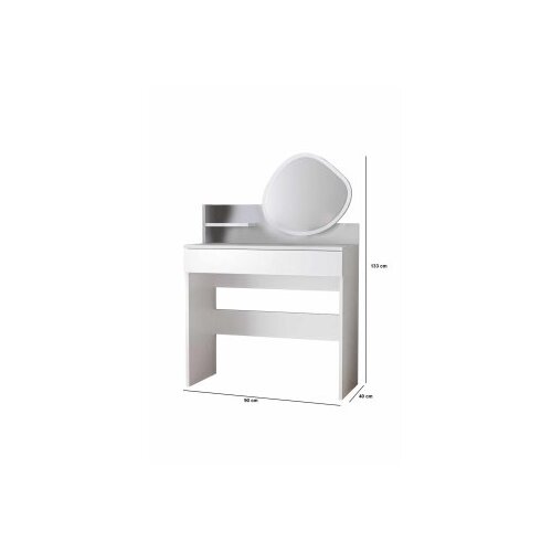 Hanah home Stol za &amp;scaron;minkanje Harmony Mini Amorfni, 90 x 40 x 133 cm, Bijeli Slike