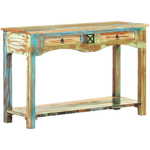  Konzolni stol od masivnog obnovljenog drva 120 x 40 x 75 cm Slike