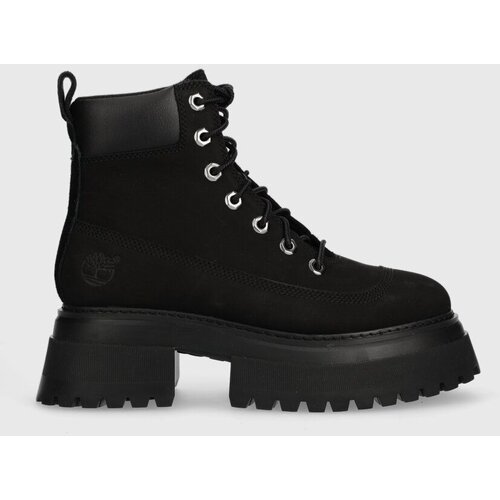 Timberland Čizme Sky 6In LaceUp za žene, boja: crna, ravni potplat, TB0A428J0011 Slike