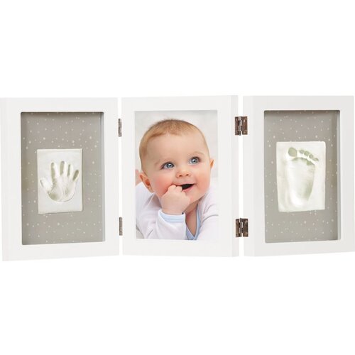 Dooky Luxury Memory Box Triple Frame Printset set za odtis dojenčkovih dlani in stopal 1 kos Slike
