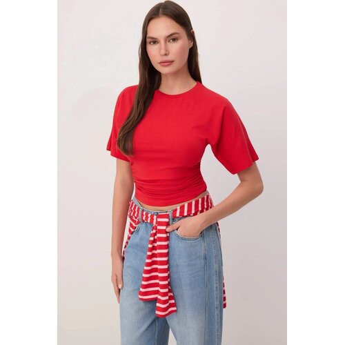TRENDYOLMILLA Ženska majica TWOSS26TS00052, Crvena Cene