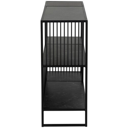 Actona Črn regal v kamnitem dekorju 120x83 cm Strington &amp;ndash; Slike