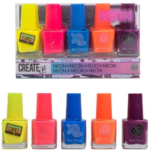 Magaza Create it! Set za ulepšavanje noktiju Neon 5pcs Cene
