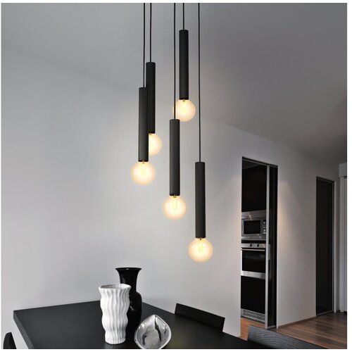 Eglo Cortenova visilica/5, e27, crna Cene