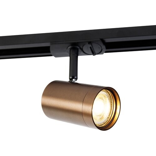 QAZQA Moderni enofazni reflektor temno bronz - Jeana Slike