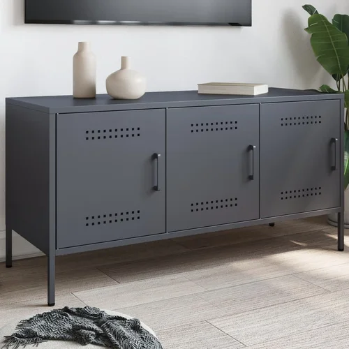 Furnova TV omarica antracitna 100,5x39x50,5 cm jeklo, (21924486) Furnova TV omarica antracitna 100,5x39x50,5 cm jeklo, (21924486)