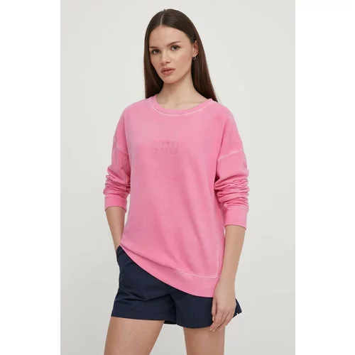 North Sails Bombažen pulover ženski, roza barva, 091900