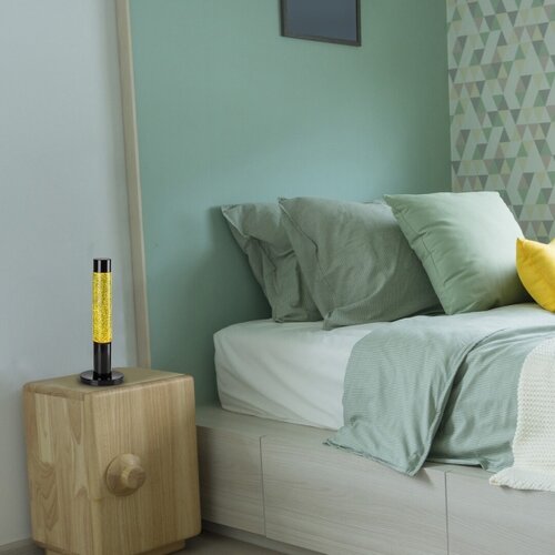 Rabalux stona lampa Lavastic, LED, 25W, 3000K, 39cm, Crno-žuta Slike