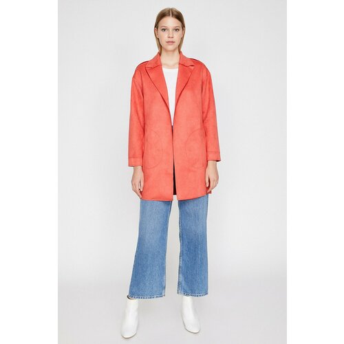 Koton Trench Coat - Pink - Double-breasted Slike
