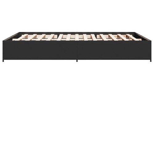  Okvir za krevet crni 120x190 cm konstruirano drvo i metal Slike