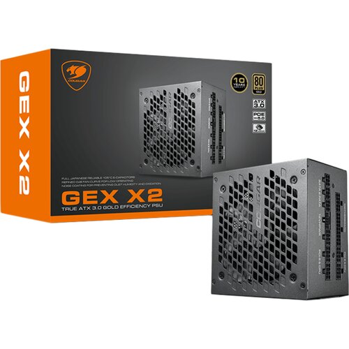 COUGAR GAMING COUGAR GEX 850 (2024) PSU, 80 plus Gold, 850W, Fully Modular Slike