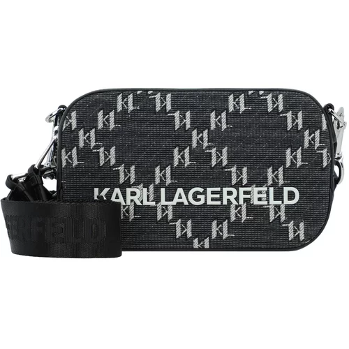 Karl Lagerfeld Torba preko ramena siva / bijela
