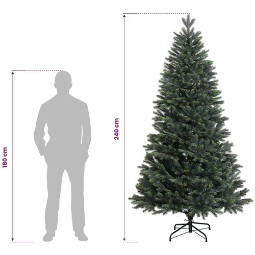  Umjetno božićno drvce s nogom 240 cm 300 LED lampica - 240 cm s LED svjetlima Slike