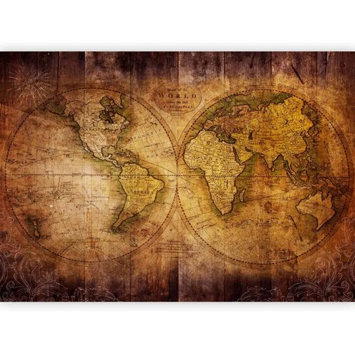  Foto tapeta - World on old map 250x175 Standard Cene