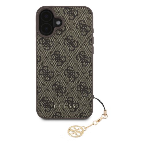Guess Hrbtni ovitek za iPhone 16 z natisnjenim ovitkom 4G, Rjava, (21749303) Slike