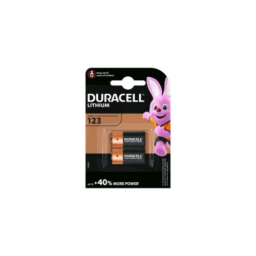 Duracell Baterija litijumska CR123A, 3V, blister 2 kom. - CR123A B2 Slike